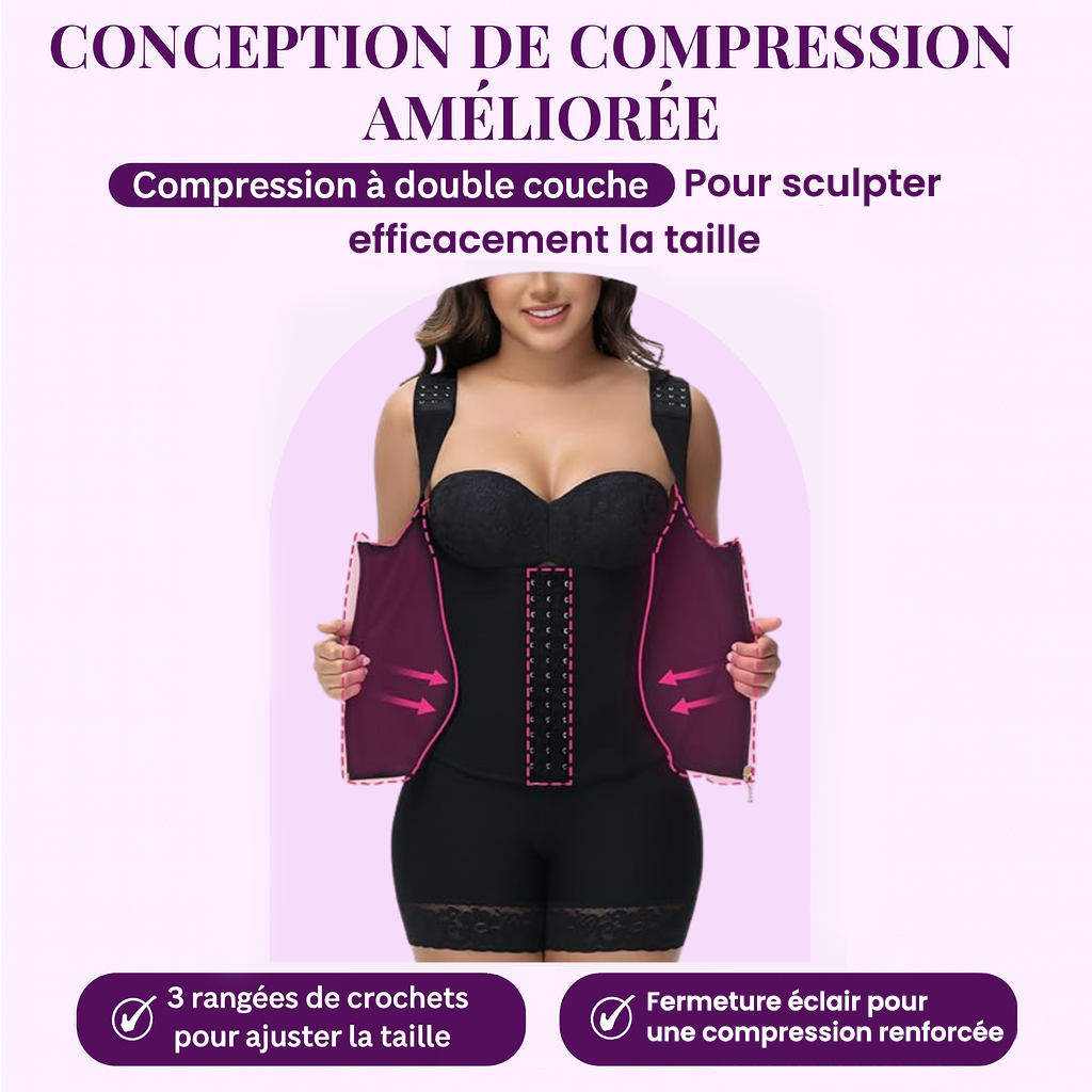 Seryova® 2.0 | Compresse la taille, sculpte la ligne, booste ta confiance.