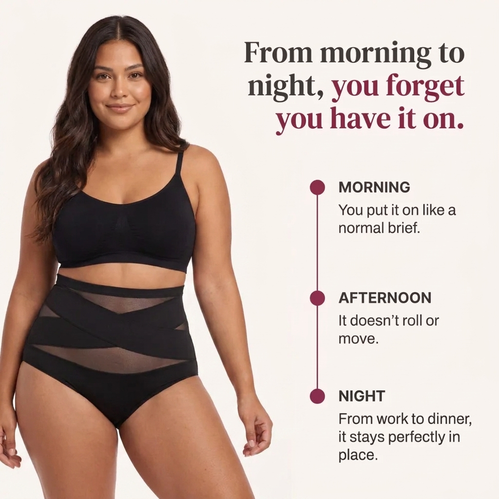 Smoothline Brief™ — High-Waisted Tummy Control Shapewear