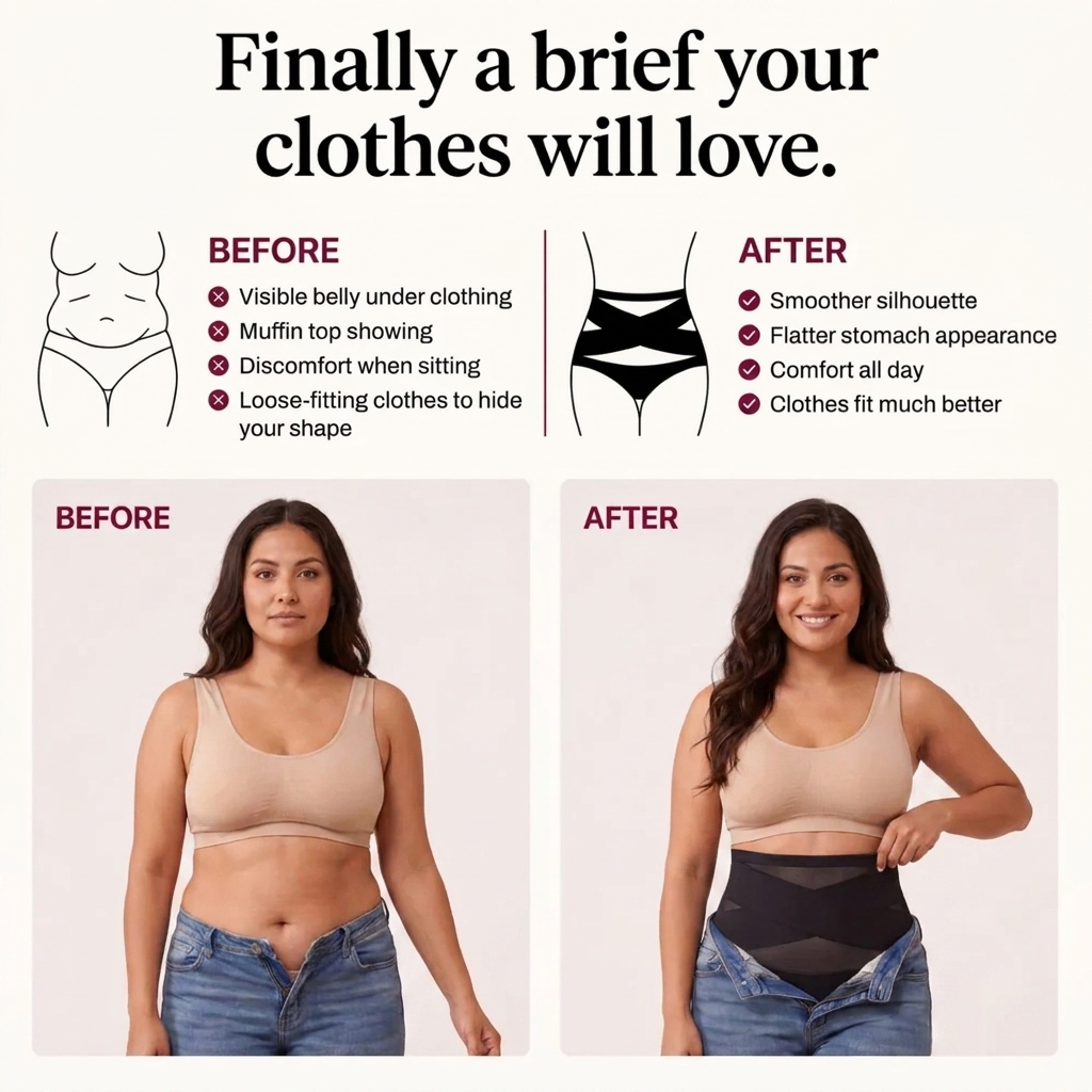 Smoothline Brief™ — High-Waisted Tummy Control Shapewear