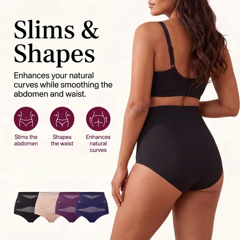 Smoothline Brief™ — High-Waisted Tummy Control Shapewear