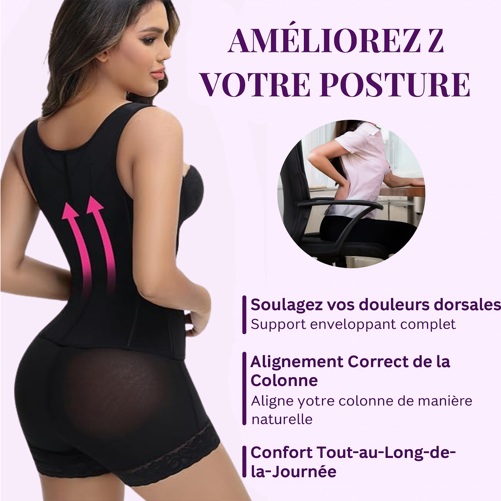 Seryova® 2.0 | Compresse la taille, sculpte la ligne, booste ta confiance.